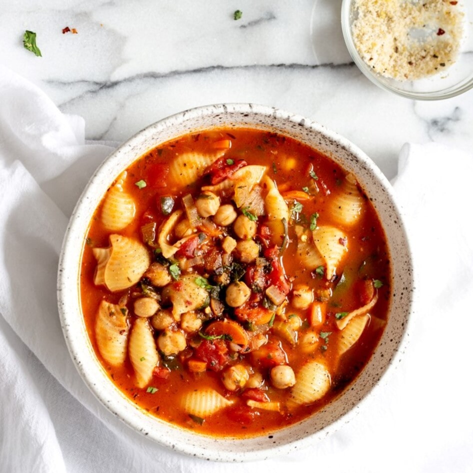 Easy Vegan Instant Pot Minestrone Soup