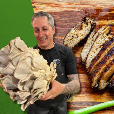 How Chef Derek Sarno Turned 400 Pounds of Mushrooms Into Vegan Meat at Austin’s Top Barbecue Fest
