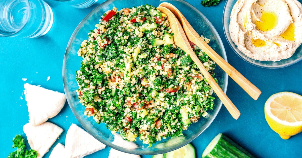 Easy Vegan Bulgur Tabbouleh Salad