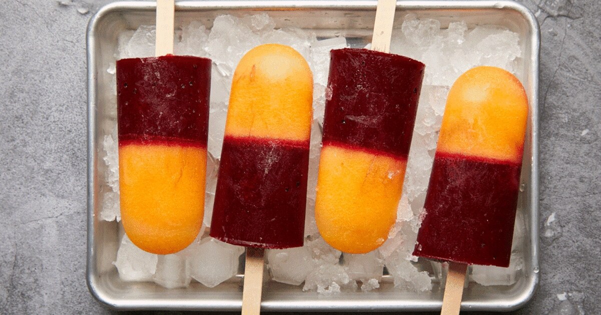 Cantaloupe and Prickly Pear Ice Pops | VegNews