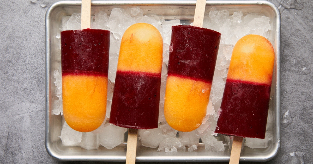 Vegan Cantaloupe and Prickly Pear Ice Pops