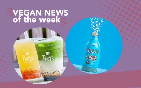 Peet's Boba Drinks, Ripple's Oat Milk, and More Vegan Food News of the Week