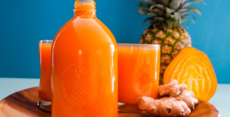 Vegan Golden Hour Pineapple-Turmeric Juice