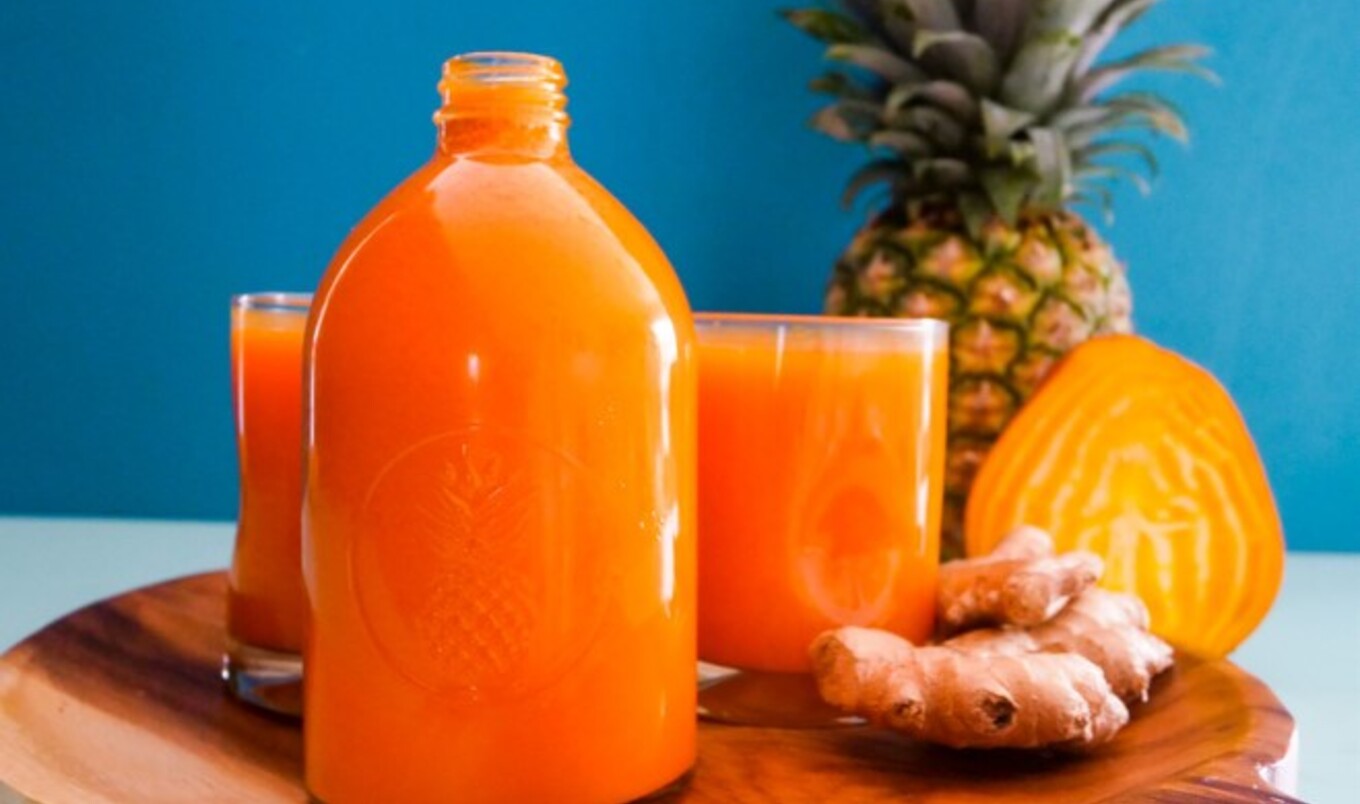 Vegan Golden Hour Pineapple-Turmeric Juice