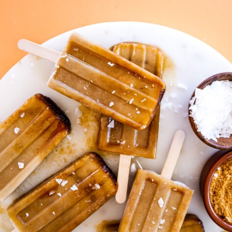 Vegan Salted Dulce de Leche Popsicles