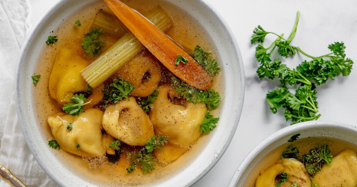 Sweet Potato Soup Dumplings | VegNews