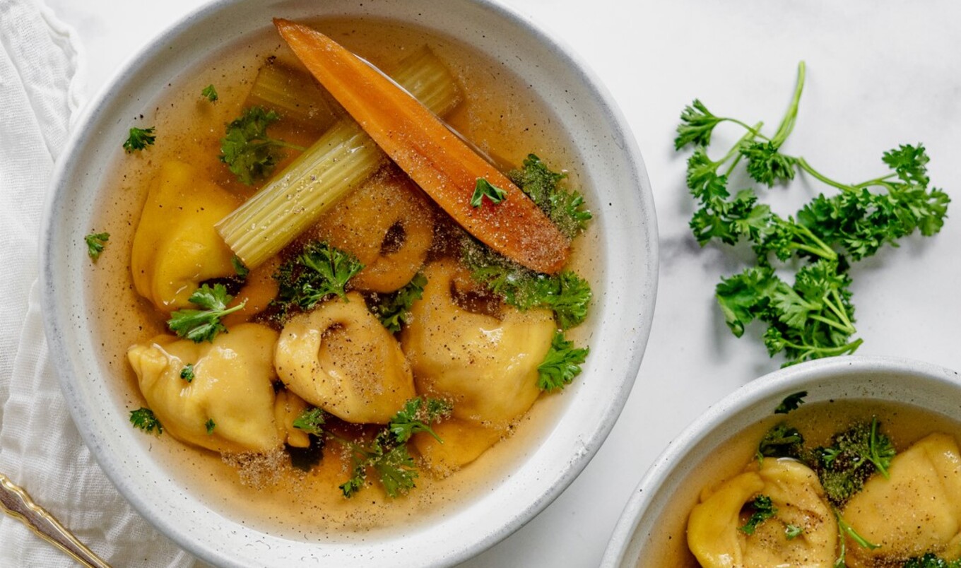 Sweet Potato Soup Dumplings
