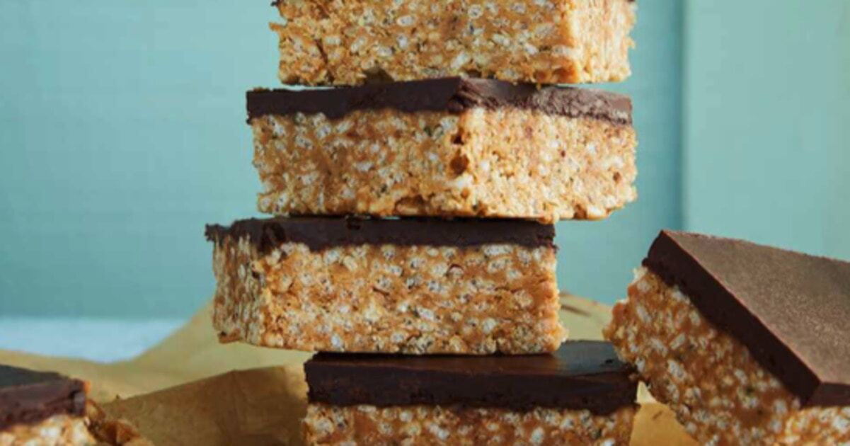Chocolate-Covered Hemp Rice Crispy Treats | VegNews