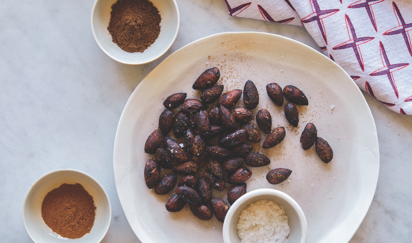 Cocoa-Spiced Roasted Almonds
