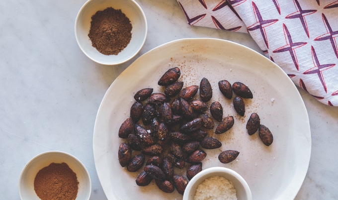 Cocoa Spiced Roasted Almonds