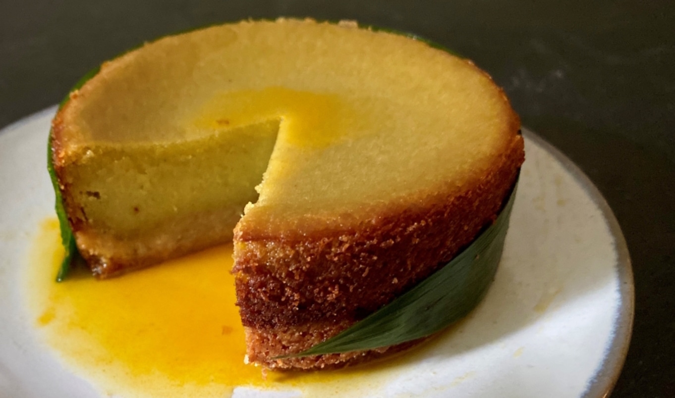 Vegan Calamansi & Pandan Mini Cheesecakes