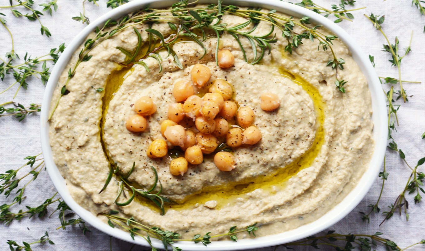 This Vegan Hummus Tastes Like Holiday Stuffing