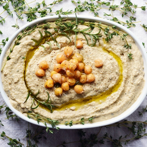 Vegan Holiday Stuffing-Flavored Hummus