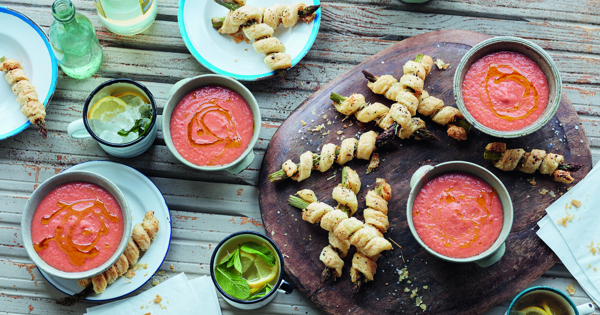 Cheesy Vegan Asparagus Straws in Puff Pastry | VegNews