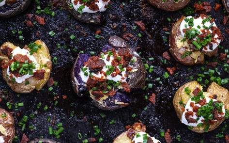 Vegan Smashed &amp; Loaded Potatoes