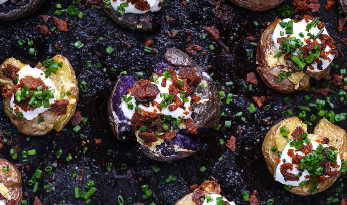 Vegan Smashed & Loaded Potatoes