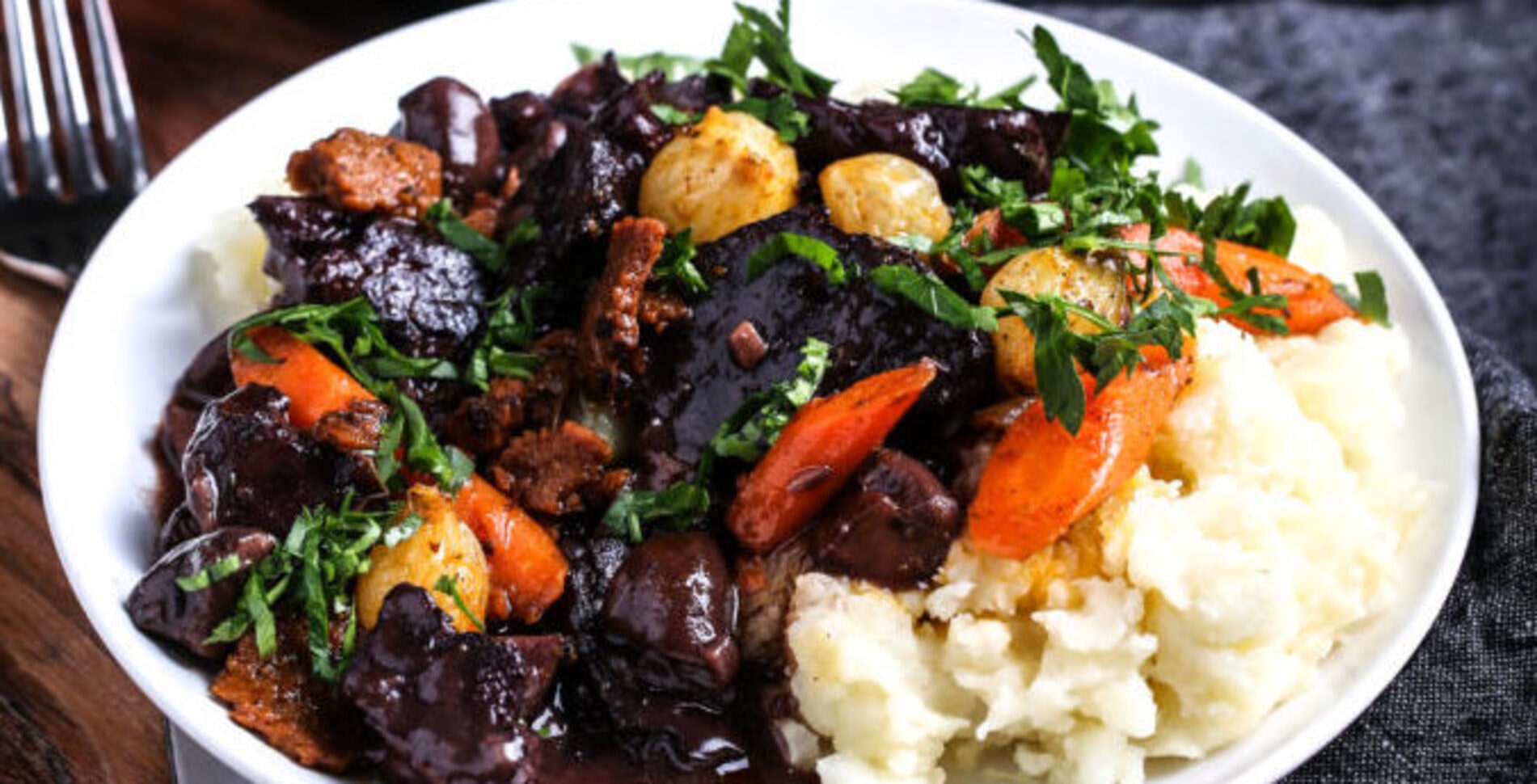 Meaty Vegan Seitan Bourguignon