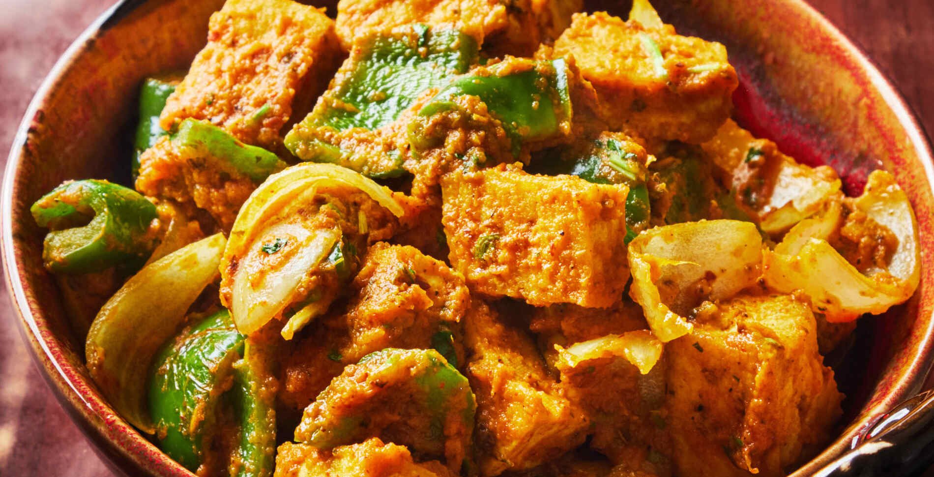 Indian Tofu With Garlicky Tomato Gravy