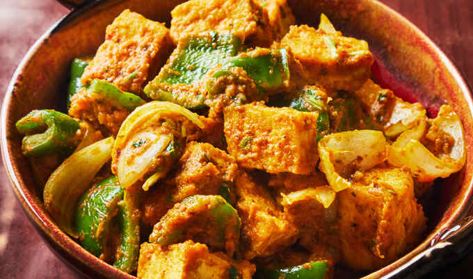 Vegan Kadai Tofu