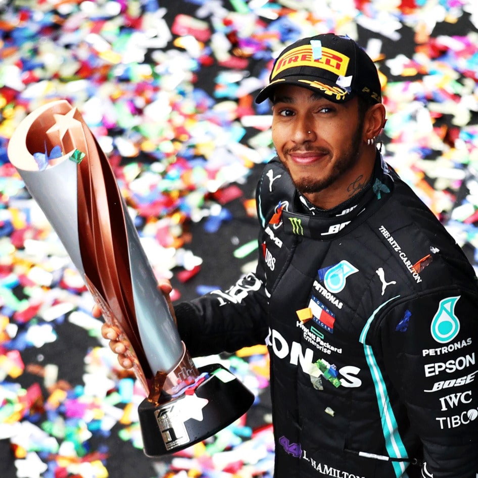 Lewis Hamilton Urges 30 Million Fans to Go Vegan on Heels of Historic Formula One Win