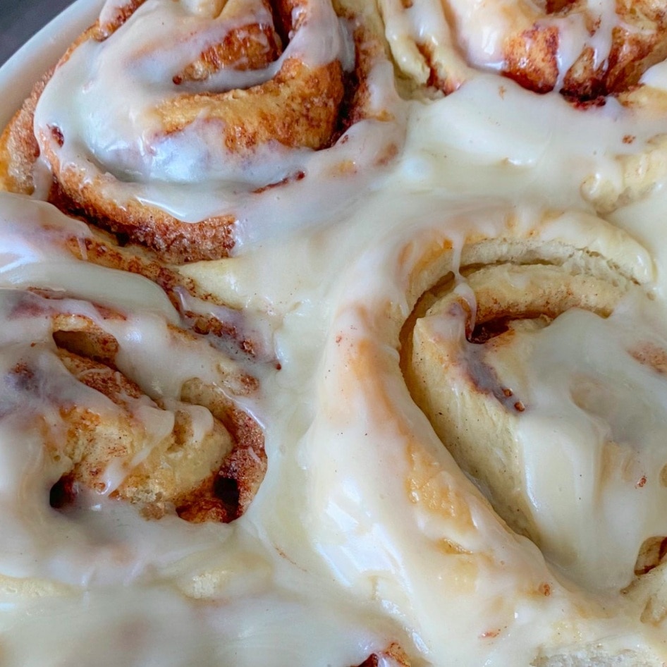 Easy Vegan Cinnamon Rolls With Cream Cheese Icing