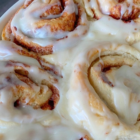 Easy Vegan Cinnamon Rolls With Cream Cheese Icing
