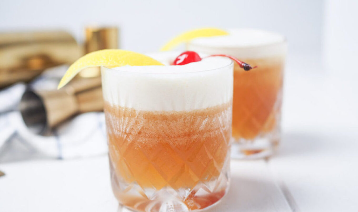 The Perfect Vegan Amaretto Sour With Aquafaba