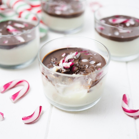 Vegan Chocolate Peppermint Bark Pudding