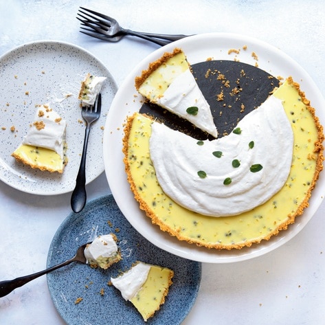 Vegan Passion Fruit Coconut Tart