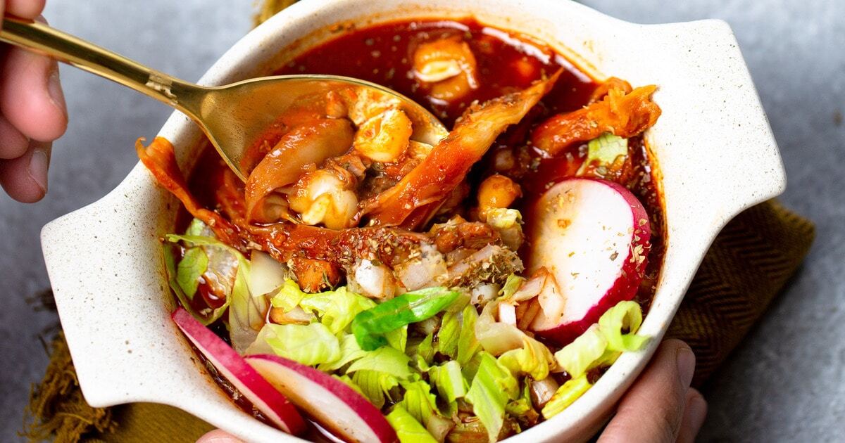 Plant-Based Mexican Pozole With Oyster Mushrooms | VegNews