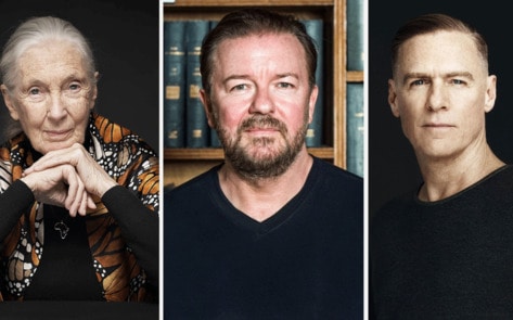 Jane Goodall, Ricky Gervais, Bryan Adams, and 100 Other Celebrities Sign Open Letter Urging Public to Go Vegan in January