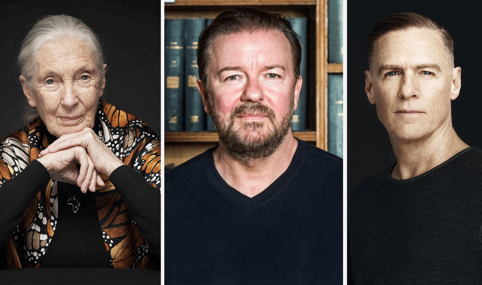 Jane Goodall, Ricky Gervais, Bryan Adams, and 100 Other Celebrities Sign Open Letter Urging Public to Go Vegan in January
