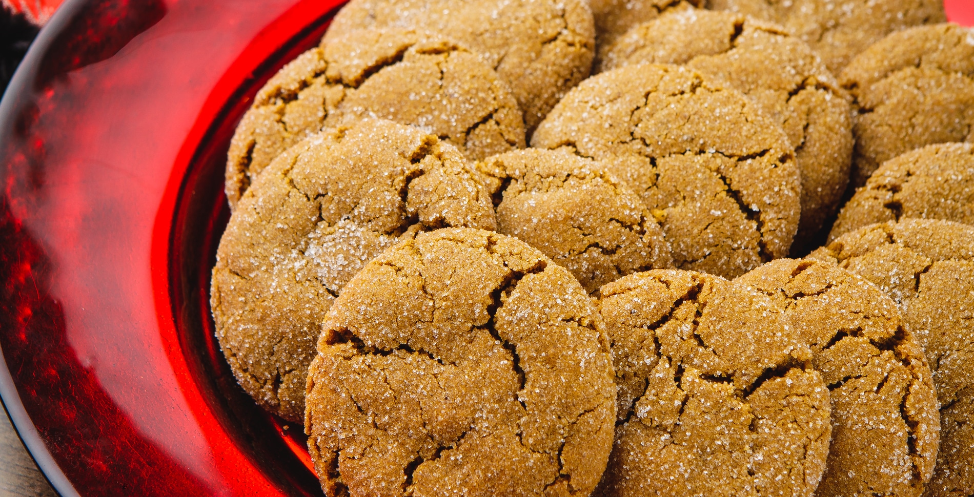 Vegan Chewy Ginger Snap Cookies