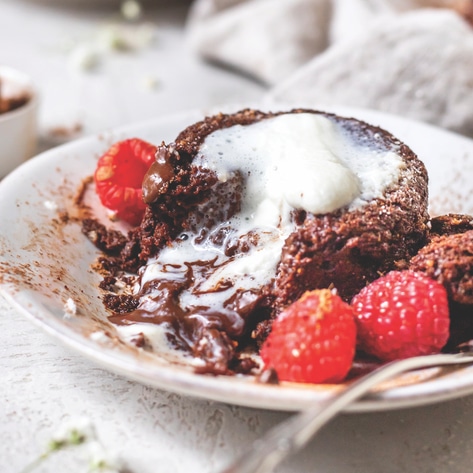 Chocolaty Vegan Molten Lava Cakes