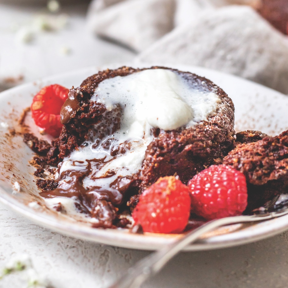 Chocolaty Vegan Molten Lava Cakes