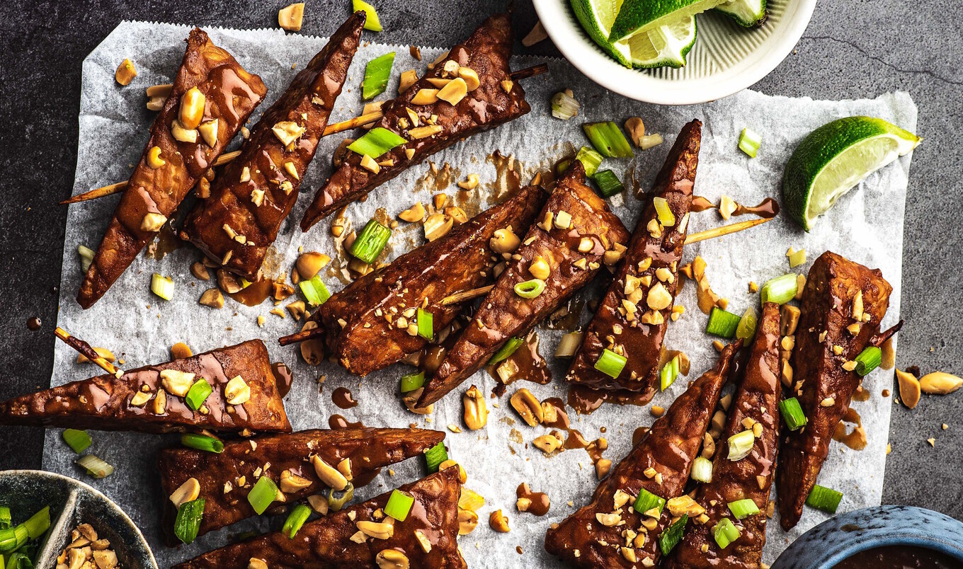 Smoky Tempeh Peanut Satay