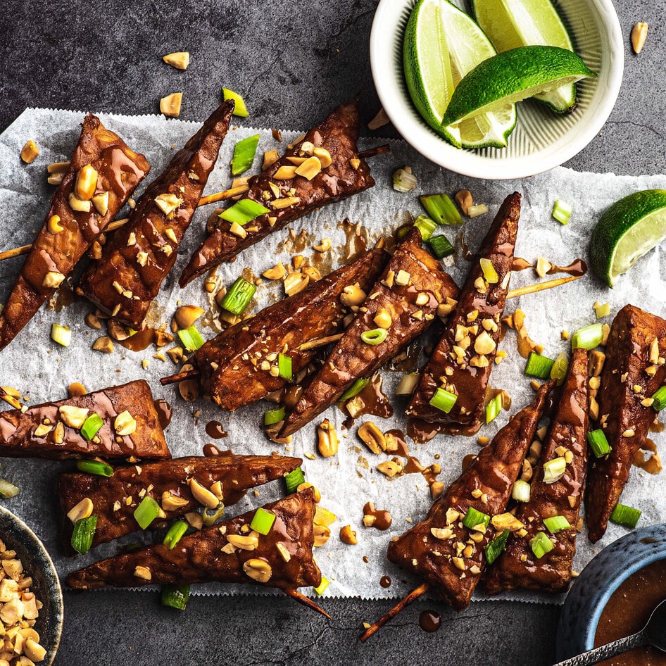 Vegan Smoky Tempeh Peanut Satay