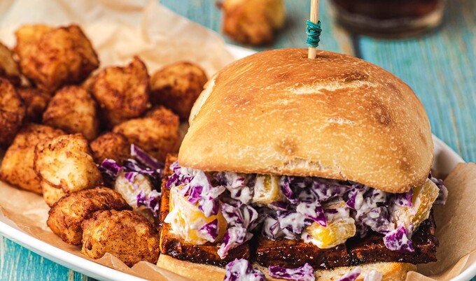 Vegan Tofu & Pineapple Sandwich
