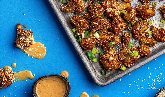 Vegan Baked Thai Chili Cauliflower Bites