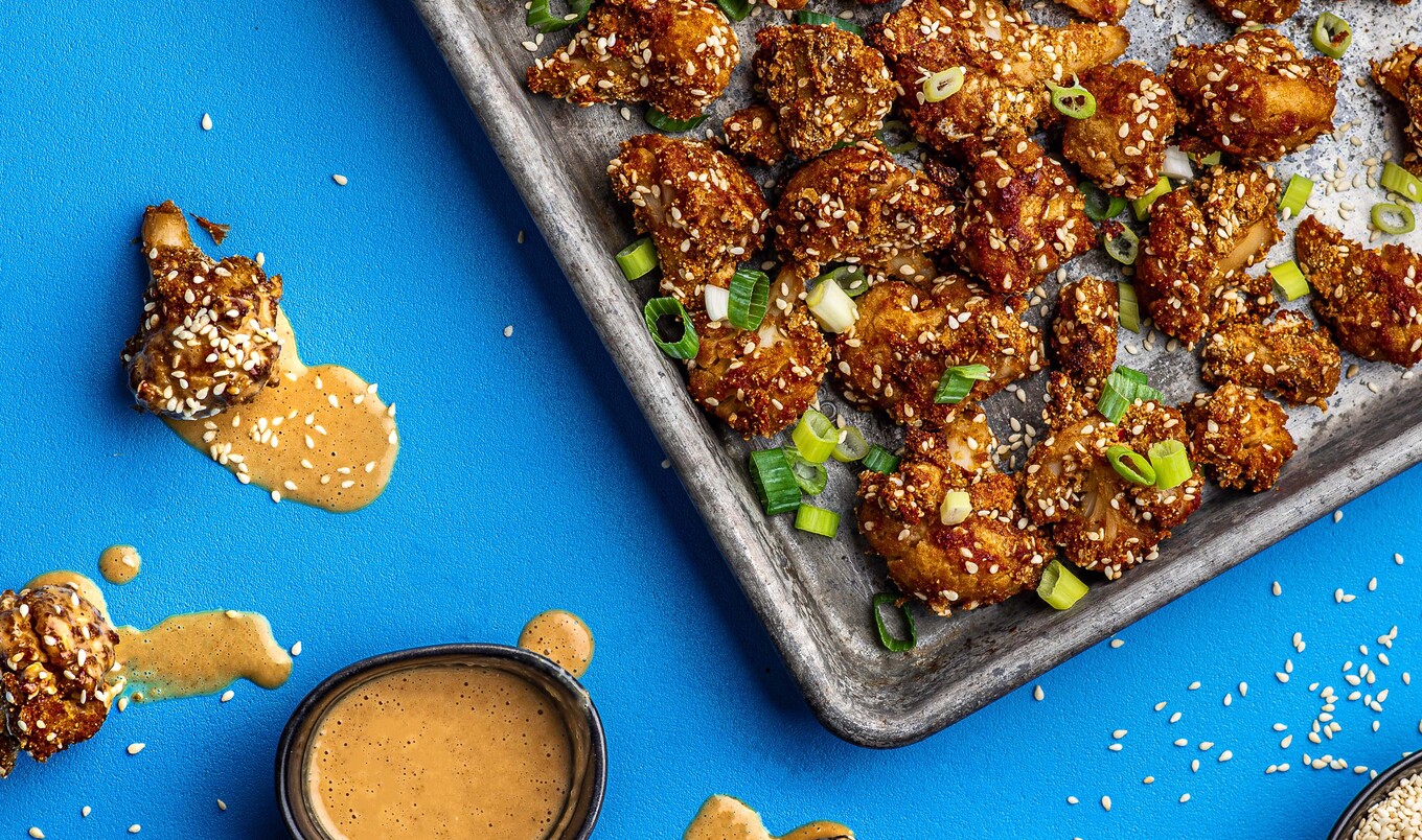 Vegan Baked Thai Chili Cauliflower Bites