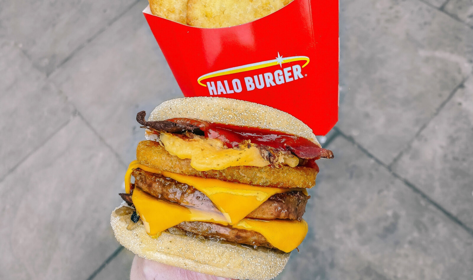 You Can Now Get a Vegan Bacon, Sausage & Egg “MockMuffin” at This UK Burger Chain