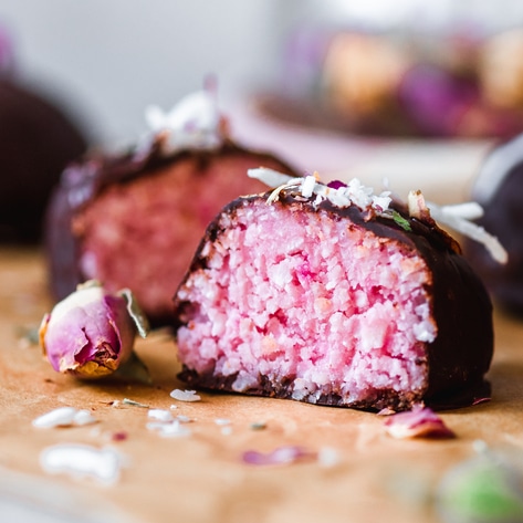 Vegan Rose-Flavored Bounty Bars