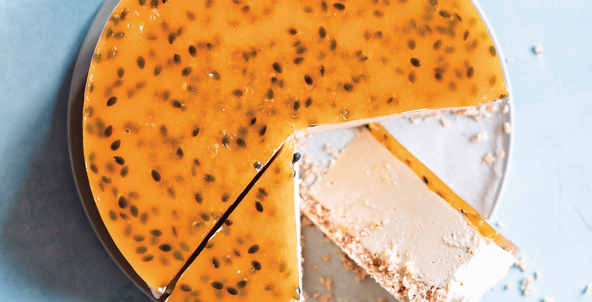 White Chocolate and Passion Fruit Cheesecake