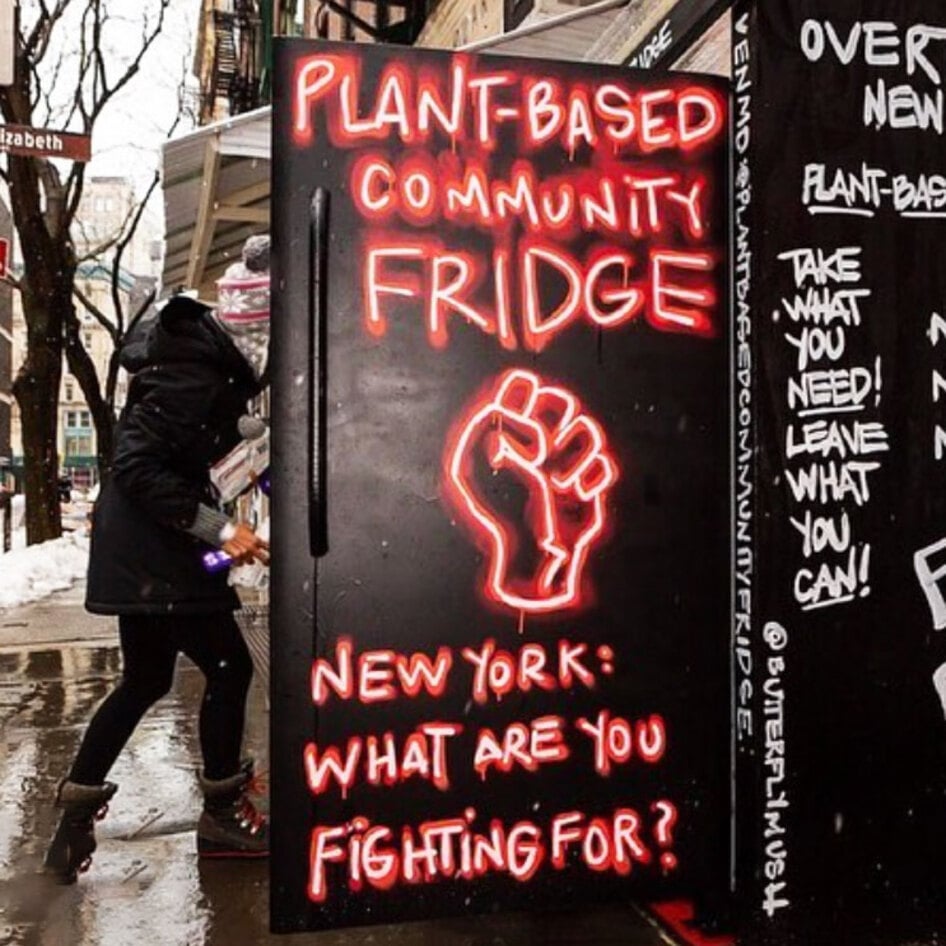 There’s Now a Vegan Community Fridge in New York City