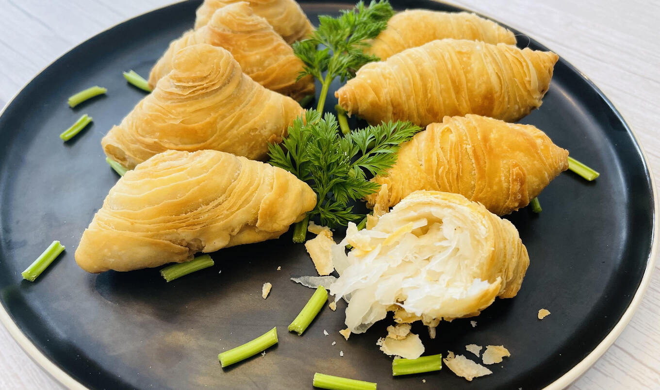 Plant-Based Chinese Turnip Dim Sum Pastry