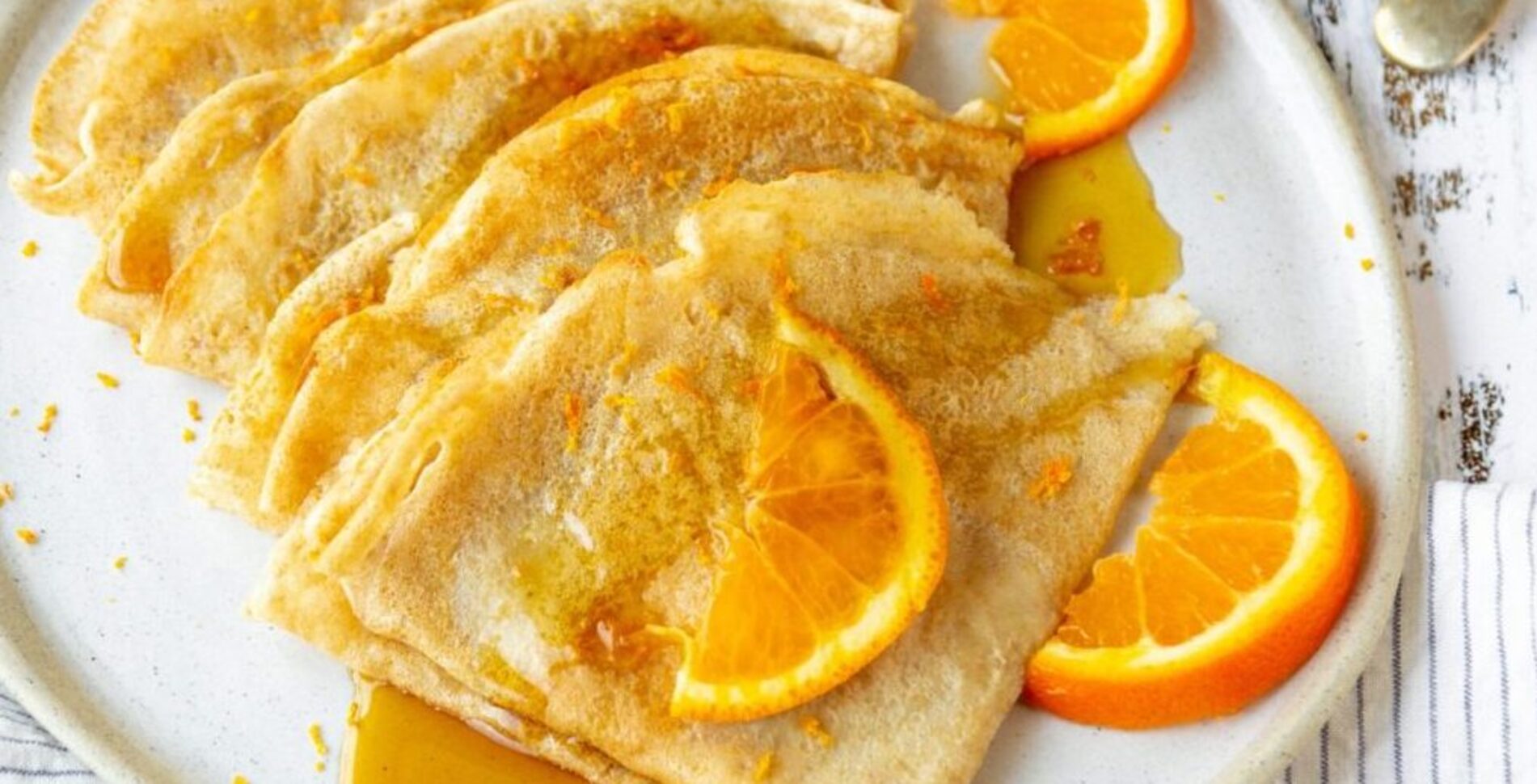 Three-Step Vegan French Crêpes With Orange Zest