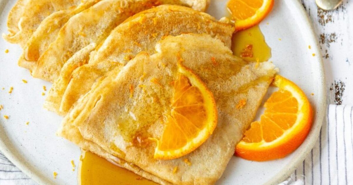 Three-Step Vegan French Crêpes With Orange Zest | VegNews