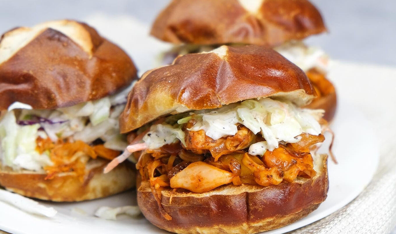 Smoky Vegan BBQ Pulled Jackfruit Sliders