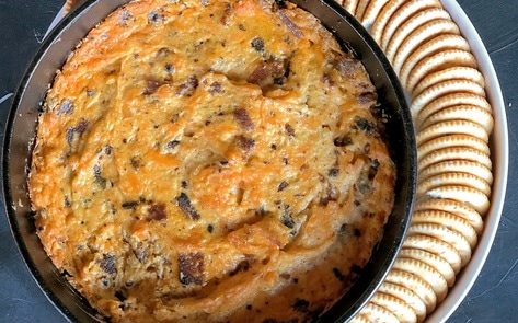 Vegan Bacon Cheddar Jalapeño Dip