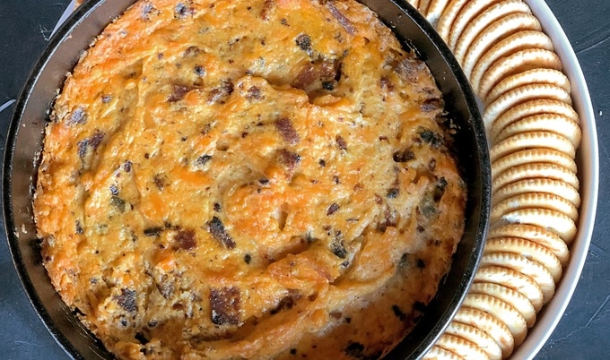 Vegan Bacon Cheddar Jalapeño Dip